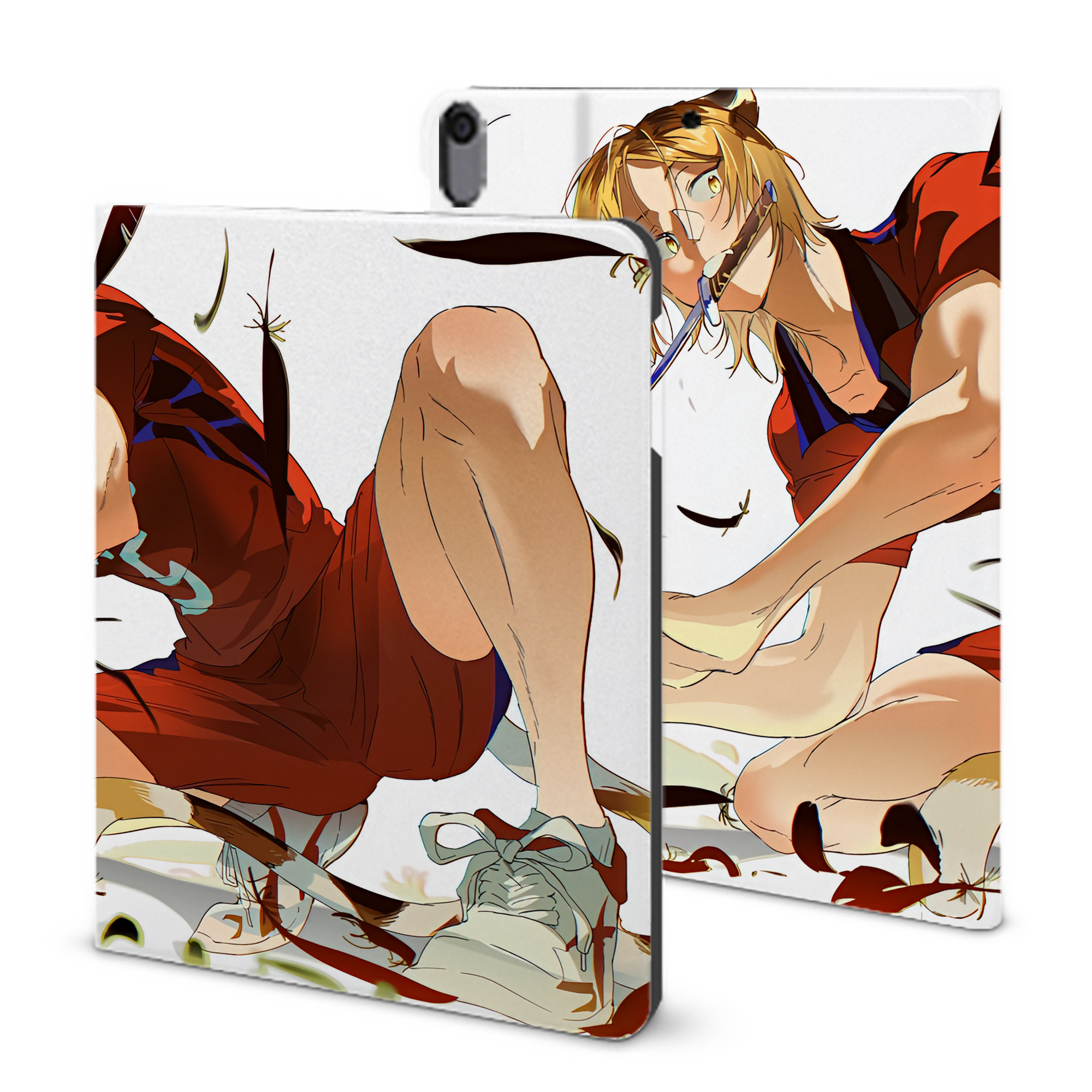 （画像用） ハイキュー!! Haikyu!! IPad ケース ブック型 PUレザー TPU 耐衝撃 軽量 薄型 ペン収納なし 全面保護 IPad 各モデル対応